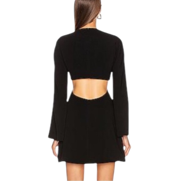 5à7 CINQ A SEPT Women’s Cut Out Black Mini Dress - Picture 3 of 15